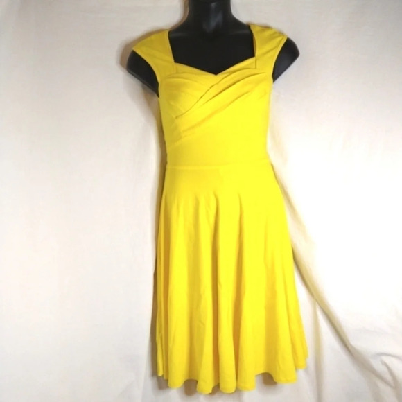 MUXXN Dresses & Skirts - Yellow Rockabilly Dress EUC 💛